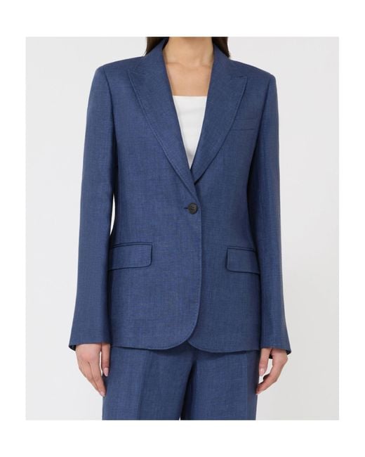 Weekend by Maxmara Blue Nalut Single-Breasted Blazer
