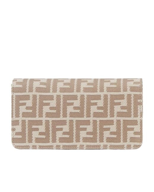 Fendi Metallic Wallet On Chain Baguette Bag