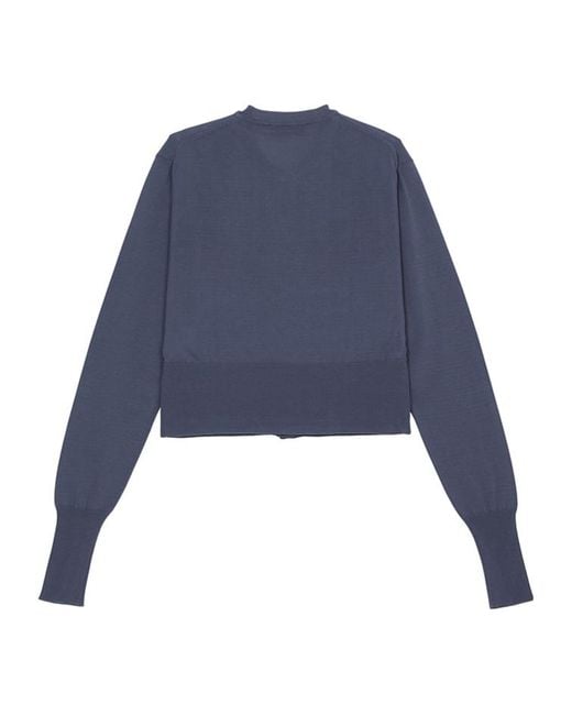 Vivienne Westwood Blue Bea Cropped Cardigan