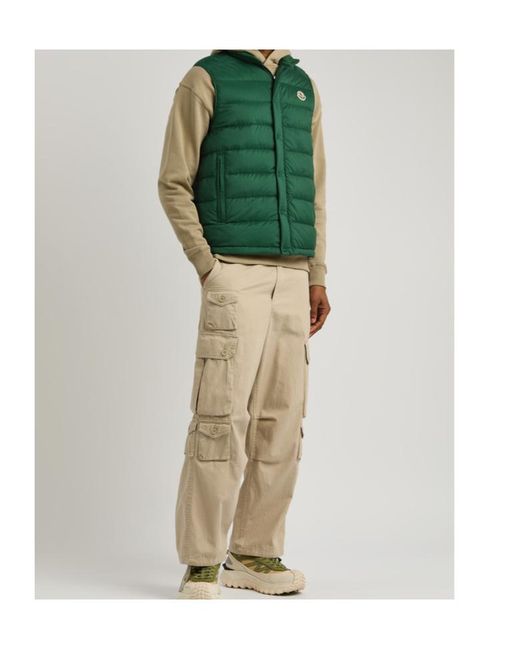 Moncler Green Barthe Quilted Shell Gilet for men