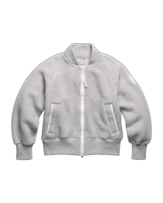 Canada Goose Gray Sierra Zip-Front Bomber Jacket