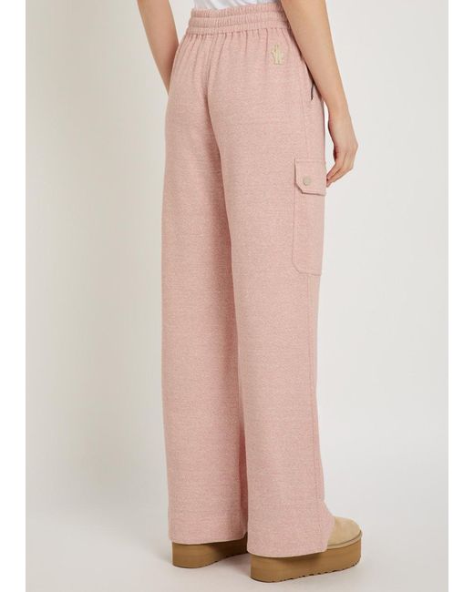 Moncler Pink Drawstring Waist Sweatpants