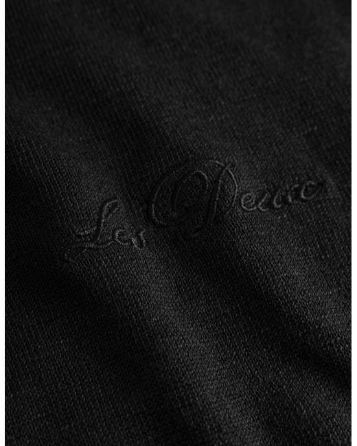 Les Deux Black Short-Sleeved Polo Shirt for men