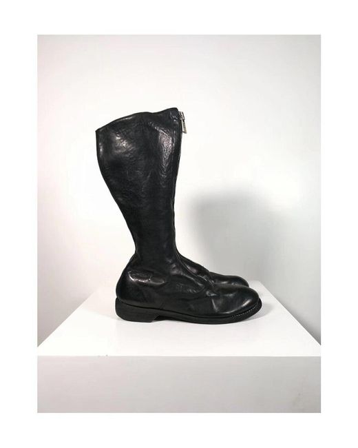 Guidi Black 410 Zippered Boots