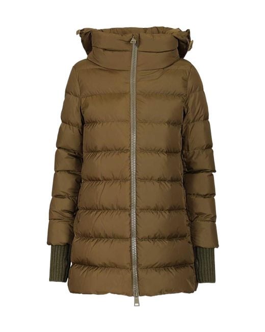 Herno Green "A-Shape" Down Jacket