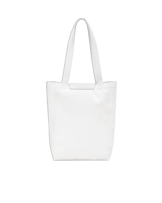 Longchamp White Le Pliage Collection Tote Bag