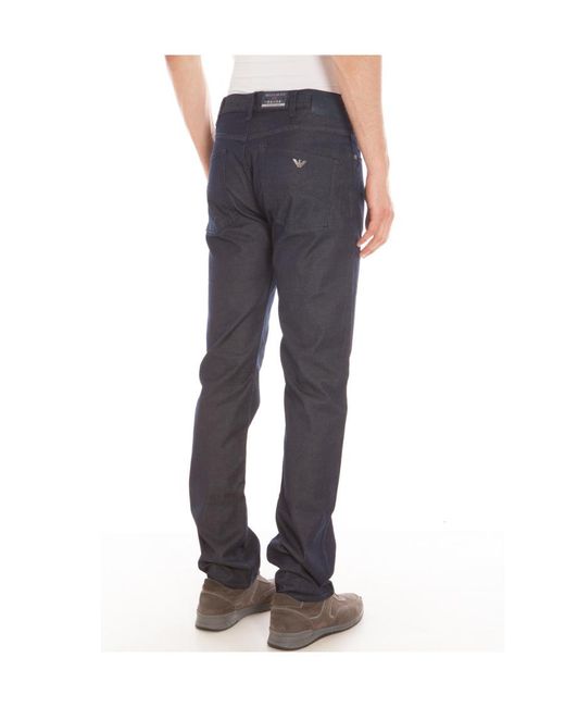 Armani Jeans Blue Logo Jeans for men