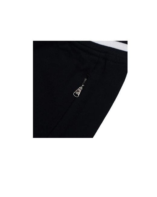 Paul & Shark Black Logo Casual Sweatpants for men