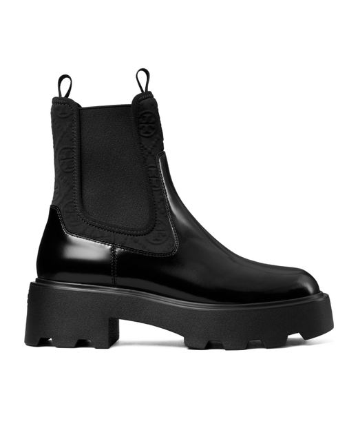 Tory Burch Black 65Mm T-Monogram Chelsea Boots