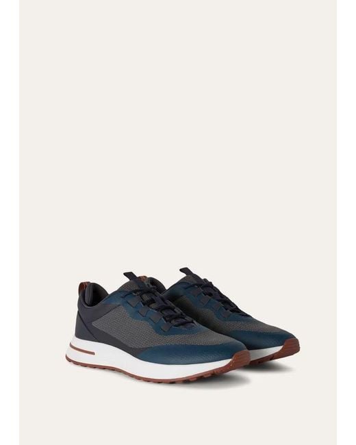 Loro Piana Black Week-End Walk Sneakers for men