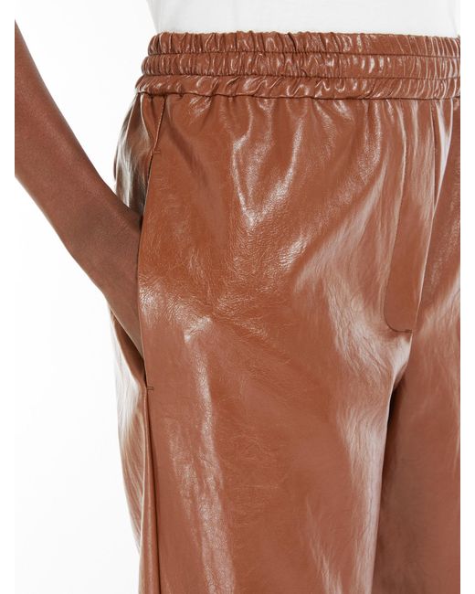 Weekend by Maxmara Brown Elastic Waist Casual Pants