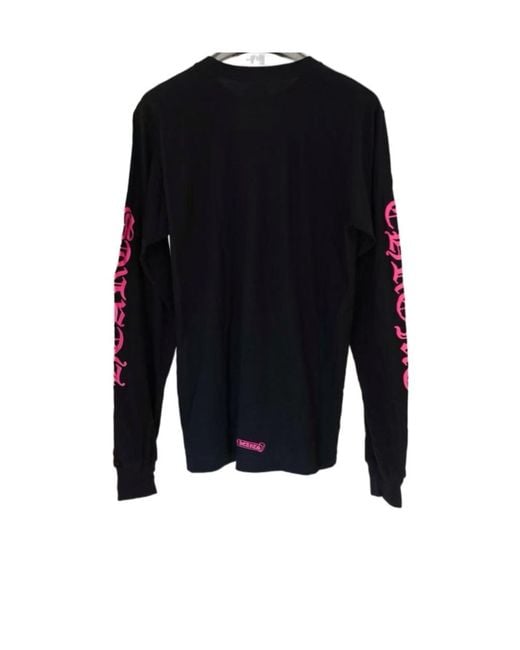 Chrome Hearts Blue Long-Sleeved Knitted Shirt for men