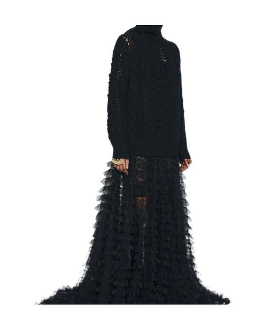 Dior Black Stand Collar Sweater
