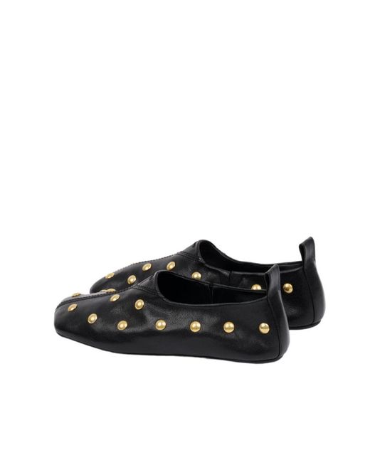 Chloé Black Chloé Rita Studded Flats