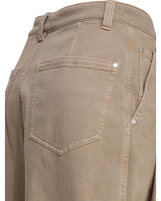 Brunello Cucinelli Natural Buttoned Jeans