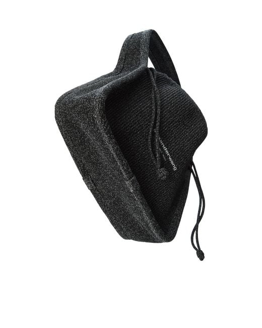 Alexander Wang Black Ryan Small Knit Tote Bag