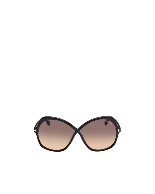 Tom Ford Natural Eyewear Oversized-Frame Sunglasses