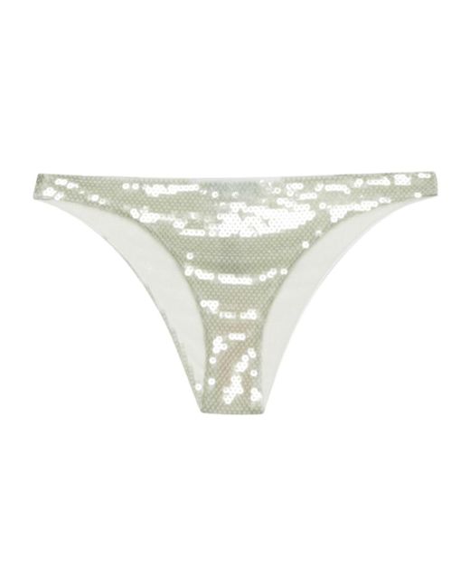 Prada White Sequined Tulle Panties