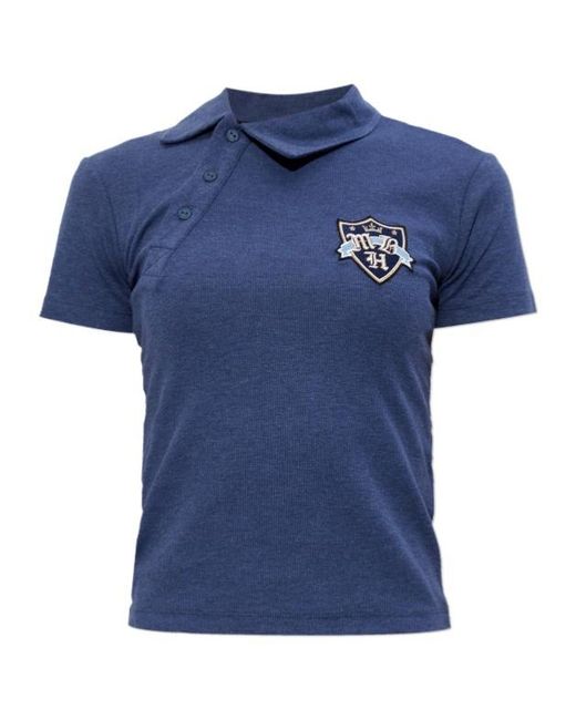 M I S B H V Blue Crest Polo Top