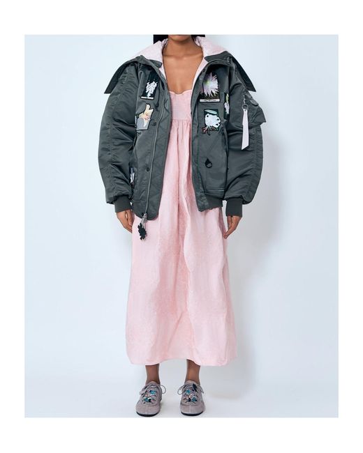 CECILIE BAHNSEN Green N-2B Bomber Jacket