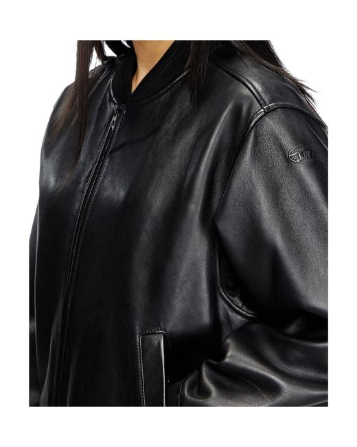DIESEL Black L-Ilyan Zipped Bomber Jacket