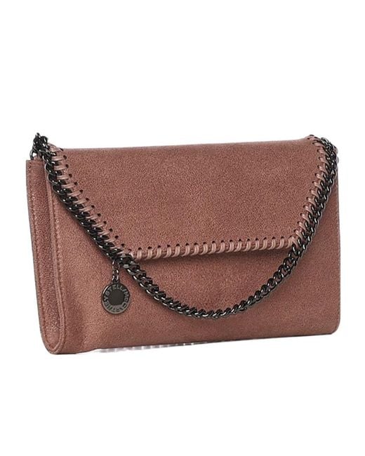 Stella McCartney Natural Falabella Chain Linked Crossbody Bag