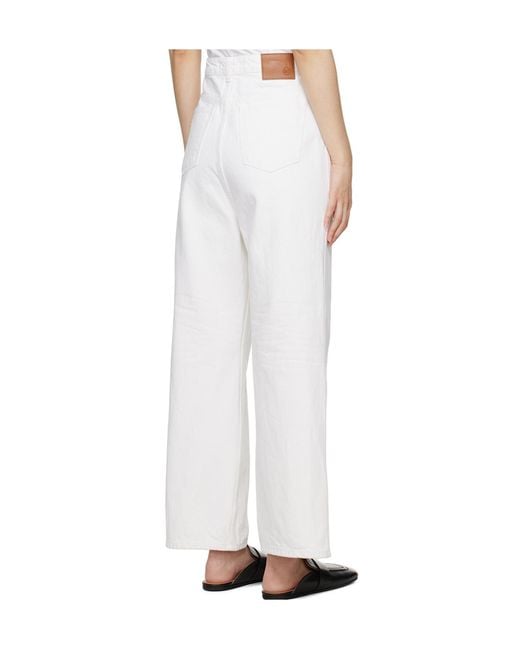 RECTO. White Wide-Leg Jeans