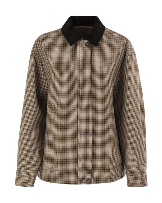 Weekend by Maxmara Brown Collared Long-Sleeved Casual Jacket