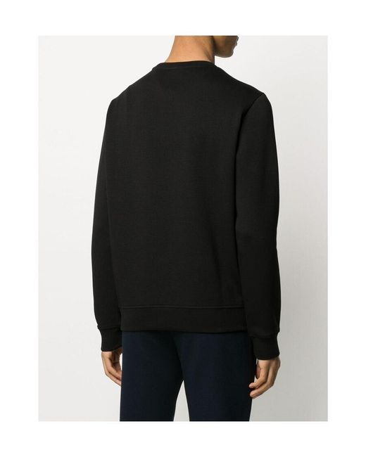 Emporio Armani Black Logo Patch Sports Sweater for men