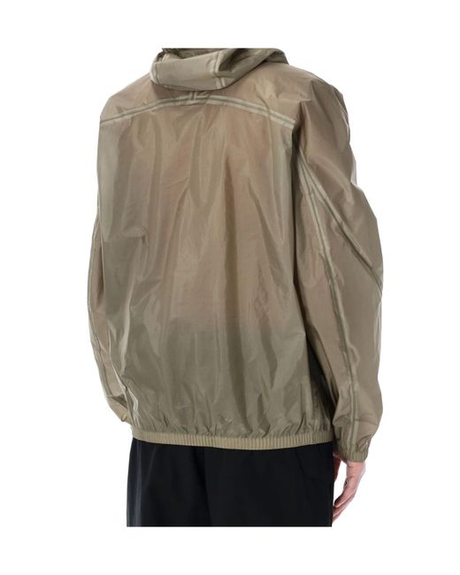 Roa Gray Glasslike Zip Hooded Jacket for men