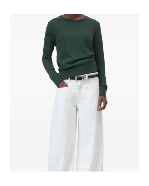Closed Green Long Sleeve Crew Neck Knitwear