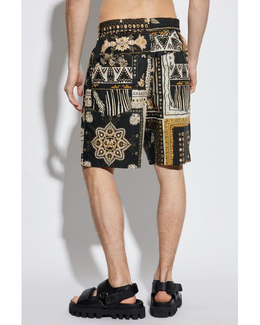 Isabel Marant Gray Gregorian Patterned Shorts for men
