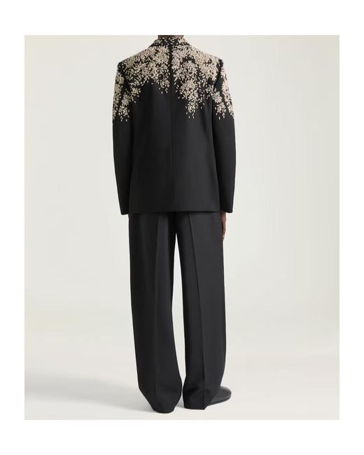 Givenchy Black Double Pleat Tailored Pants for men