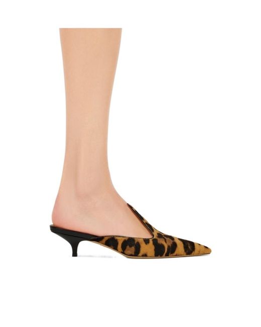 Ferragamo Brown Ferragamo Dorye Pointed-Toe Mules