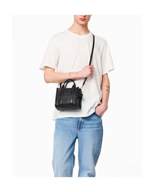 Marc Jacobs Black The Micro Logo Detailed Tote Bag for men