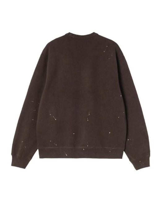 Carhartt Brown Painter Logo Printed Sweatshirt for men