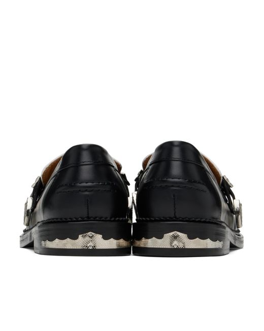 Toga Virilis Black Round Toe Loafers for men