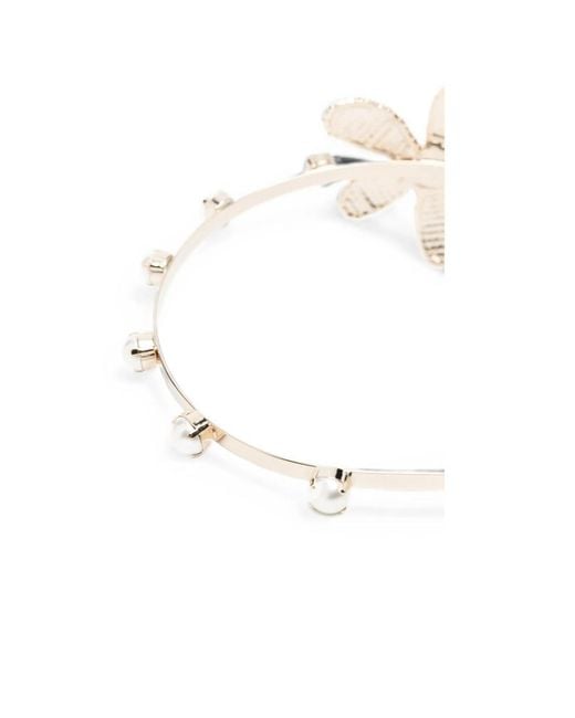 Rosantica White Floral-Patterned Headband