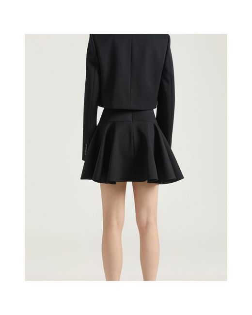 Givenchy Black Wool Mini Skirt
