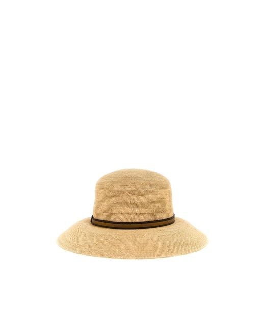 Borsalino Natural Colombia Raffia Crochet Hat