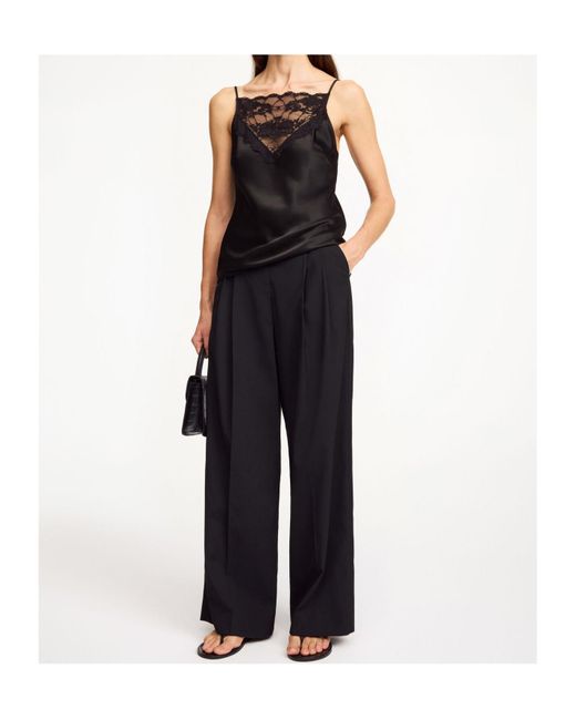 By Malene Birger Black Cymbaria High Waist Trousers