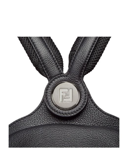 Fendi Black Chiodo Medium Backpack for men