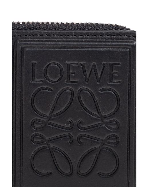 Loewe Black Anagram Debossed Coin Cardholder for men