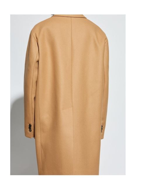 DSquared² Natural Single Breasted Mid-Length Coat for men