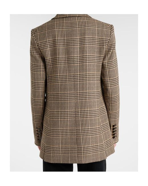 Veronica Beard Brown Rhys Houndstooth Double-Breasted Blazer