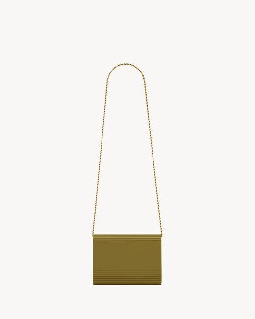 Saint Laurent White Vicky Minaudière