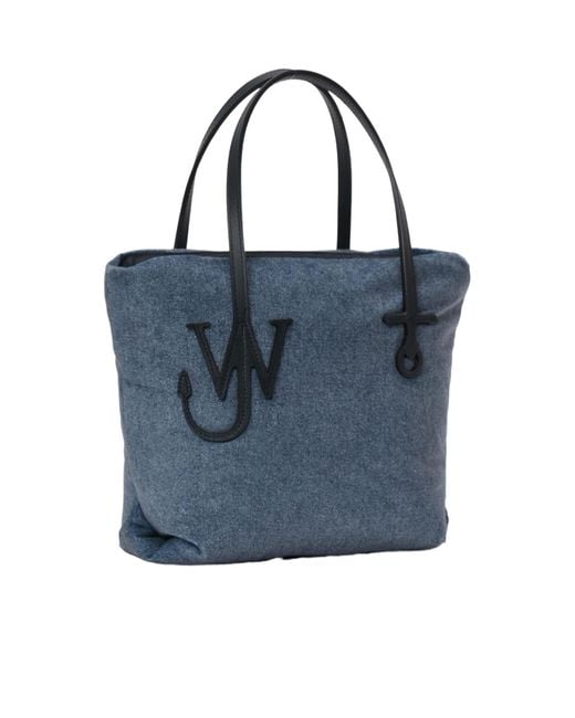 J.W. Anderson Blue Jw Anderson Puffy Anchor Small Tote Bag
