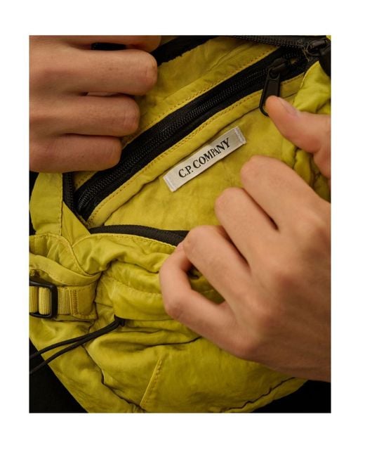 C P Company Yellow Lens Detailed Belt Bag for men
