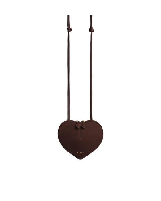 Alaïa White Heart-Shaped Shoulder Bag