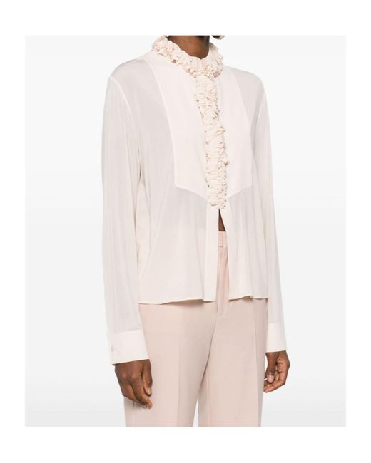 Philosophy Di Lorenzo Serafini White Front Detailed Shirt